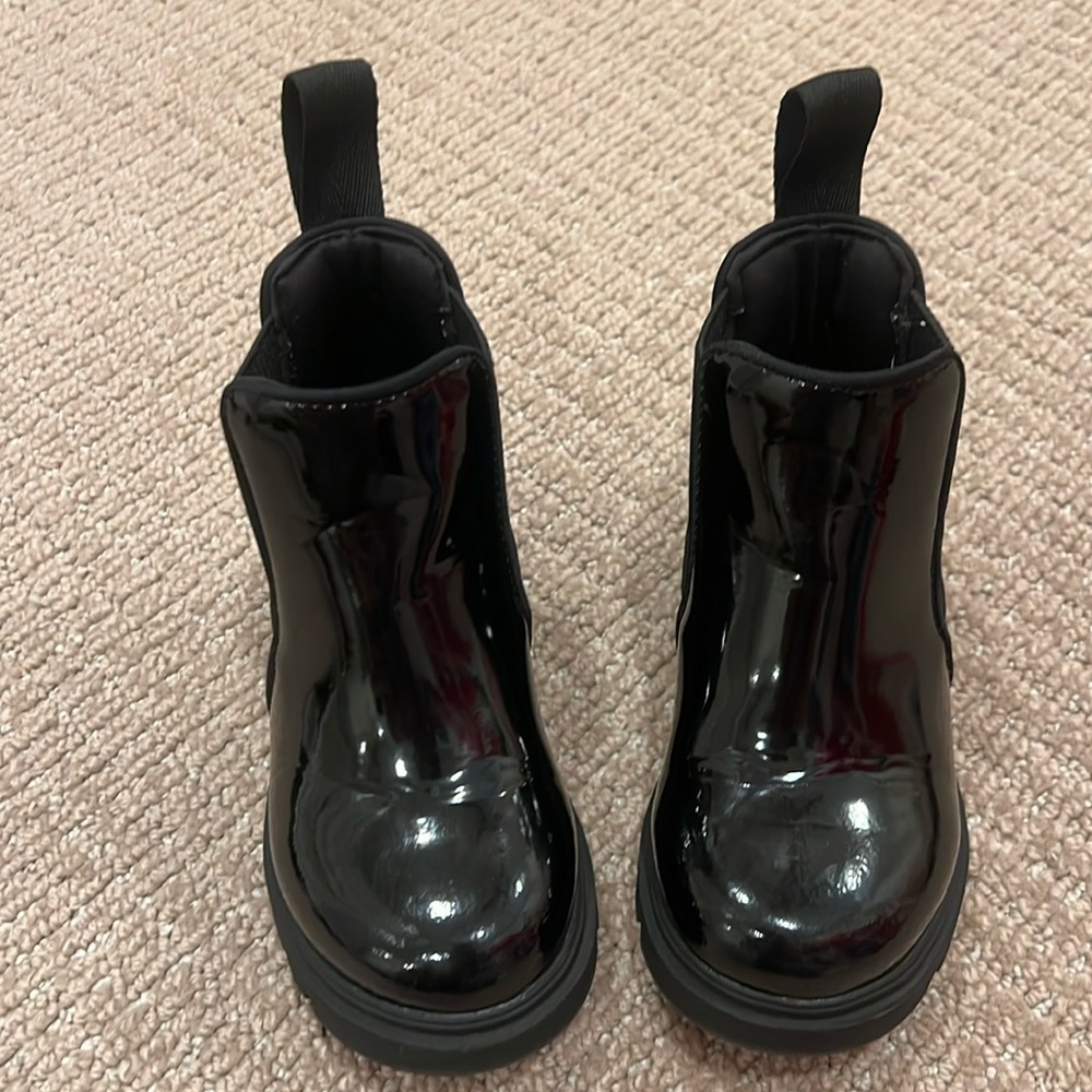 Native Black Patent Leather Boots